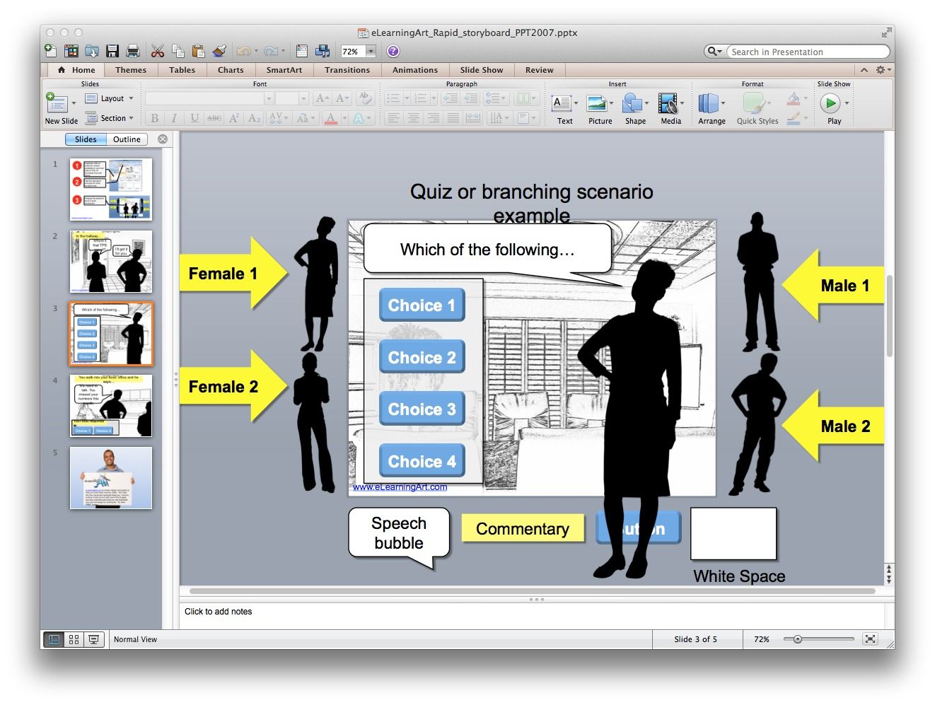 storyboard powerpoint for mac